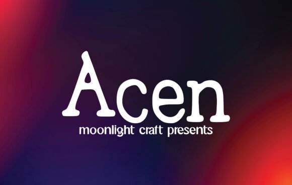 Acen: A Versatile Slab Serif Font for Crafters and Designers