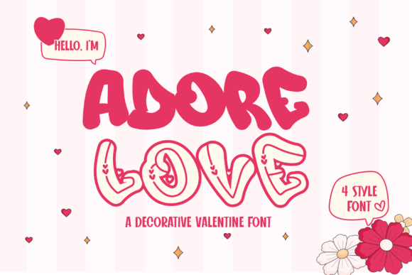 Adore Love: A Font That Speaks Romance