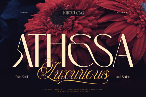 Athesa Luxurious: A Font That Speaks in Elegance