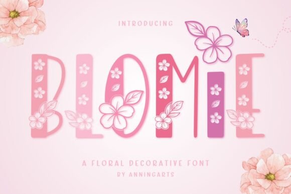 Blomie: A Floral Font for Handmade Crafters