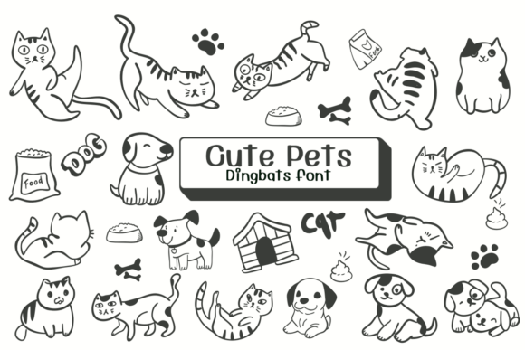Cute Pets: A Heartwarming Font for Creative Branding
