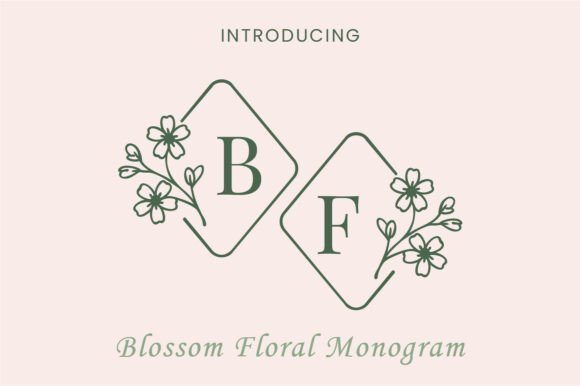 Enhance Your Brand with Blossom Floral Monogram