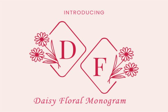 Enhance Your Brand with Daisy Floral Monogram