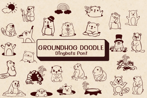 Groundhog Doodle: A Font for Digital Design Magic