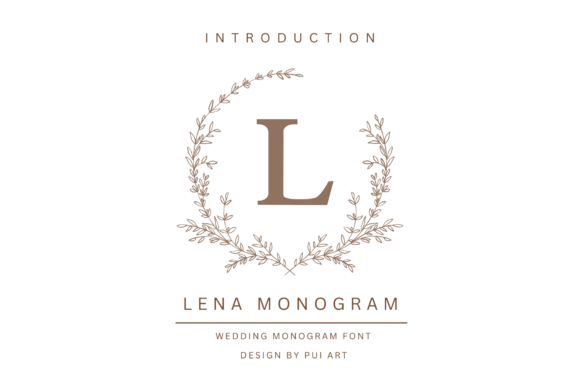 Lena Monogram: A Timeless Font for Handmade Crafters