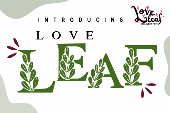 Love Leaf: A Botanical Font for Editorial Design