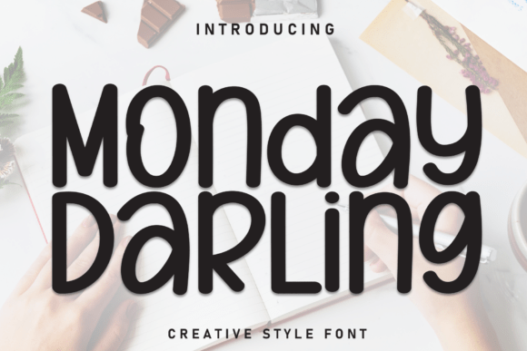 Monday Darling: A Playful Display Font for Branding Projects