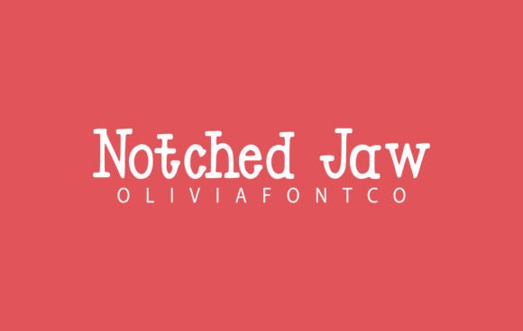 Notched Jaw: A Serif Font for Handmade Crafters
