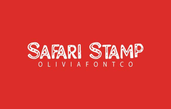 Safari Stamp Font for Handmade Creators