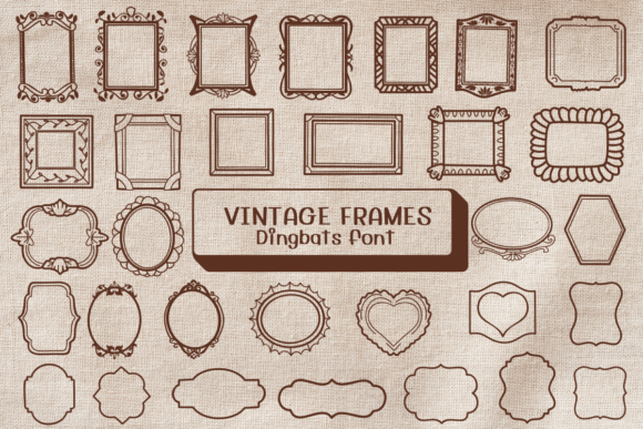 Vintage Frames: A Font for Timeless Editorial Charm